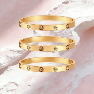 VNOX Niche Knot Open Hand Cuff Bracelet, Stainless Steel Jewelry Gold Plated Non Tarnish Hand Chain Fashion Accessory for Women