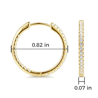 14K Gold Plated Small Hoop Earrings for Women, 925 Sterling Silver CZ Huggie Hoop Earrings, Hypoallergenic Lightweight Minimalist Jewelry for Sensitive Ears, Sparkly round Cut Cubic Zirconia Earrings for Everyday Wear, Work, Party, Travel & Gift for Her